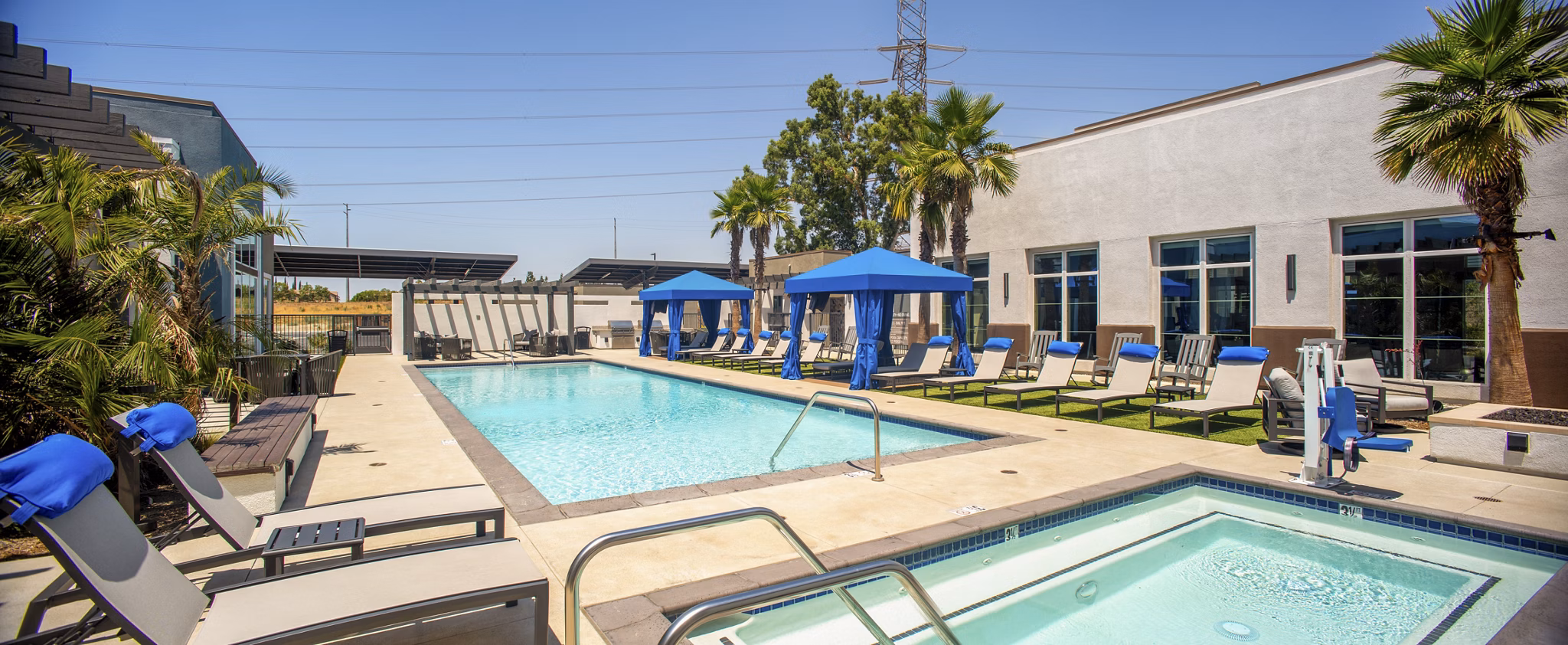 pool at The Core on Foothill Apartments
