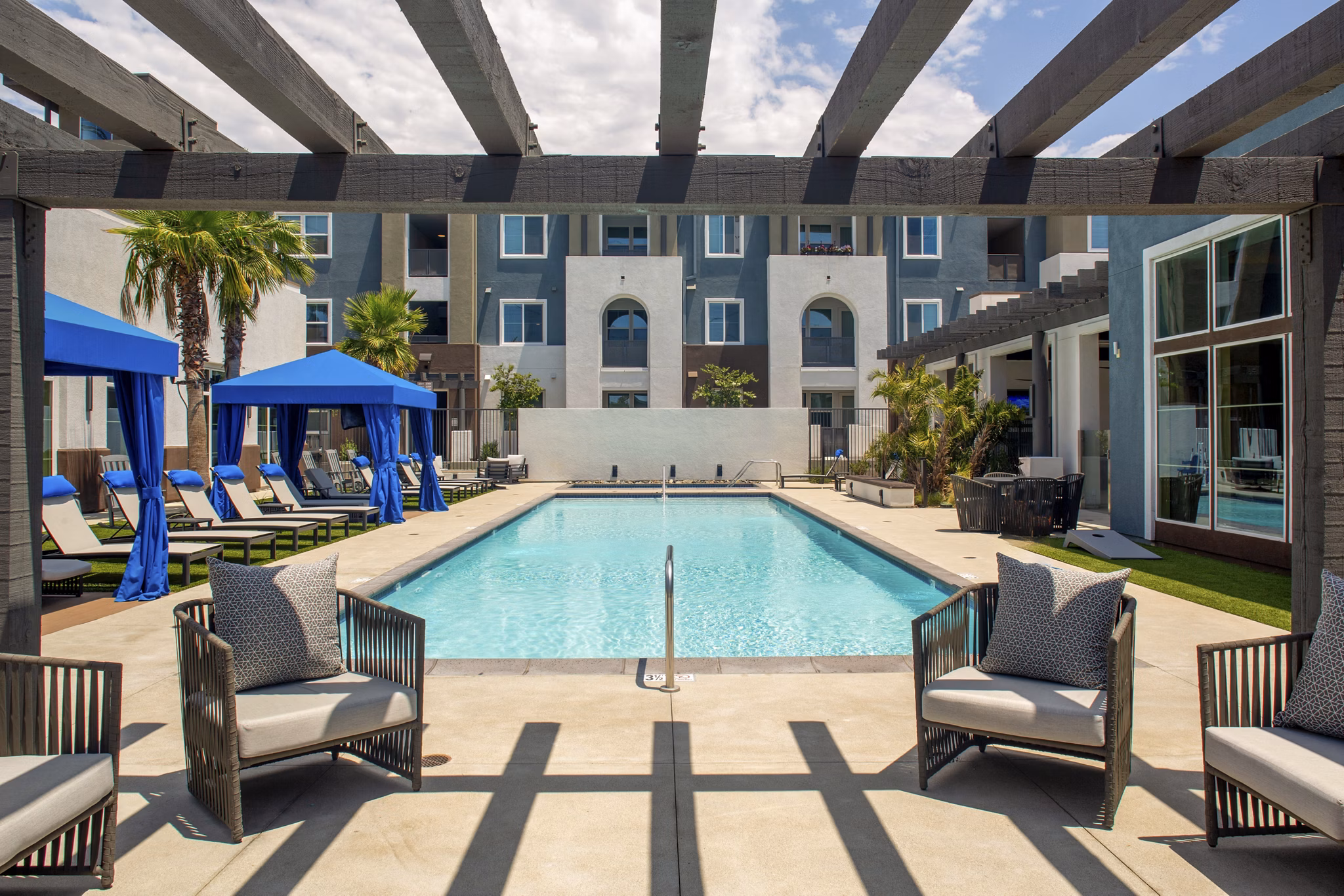pool at The Core on Foothill Apartments