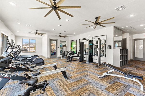 fitness center at Emerson at Red Oak Apartments