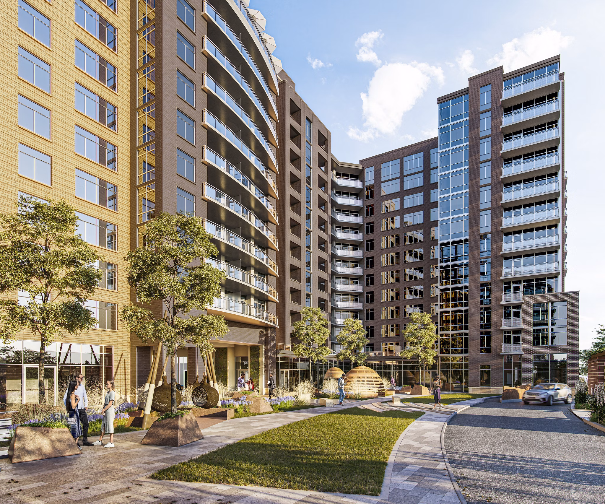 The Sur Apartments: Modern architecture luxury high-rise near parks and shopping