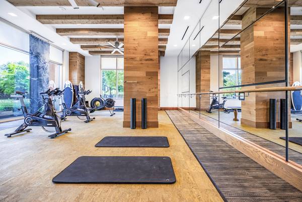 fitness center at The Sur Apartments