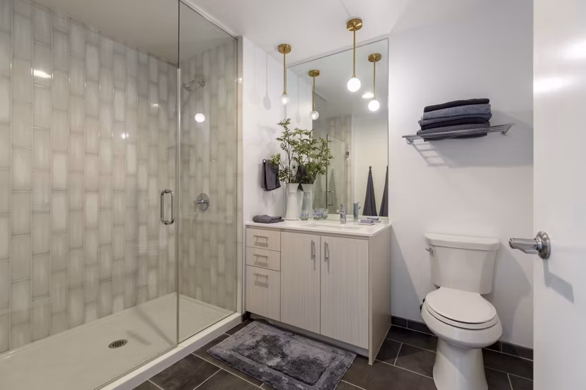 bathroom at 5 MLK Apartments 