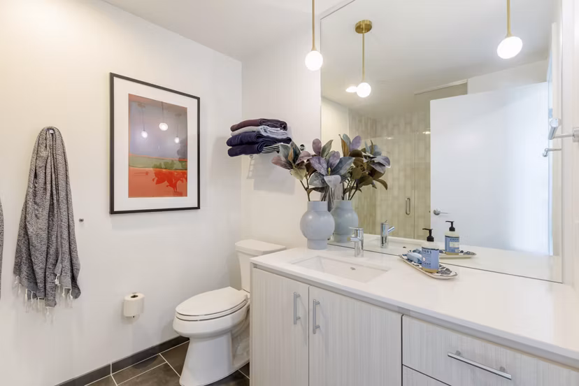 bathroom at 5 MLK Apartments 