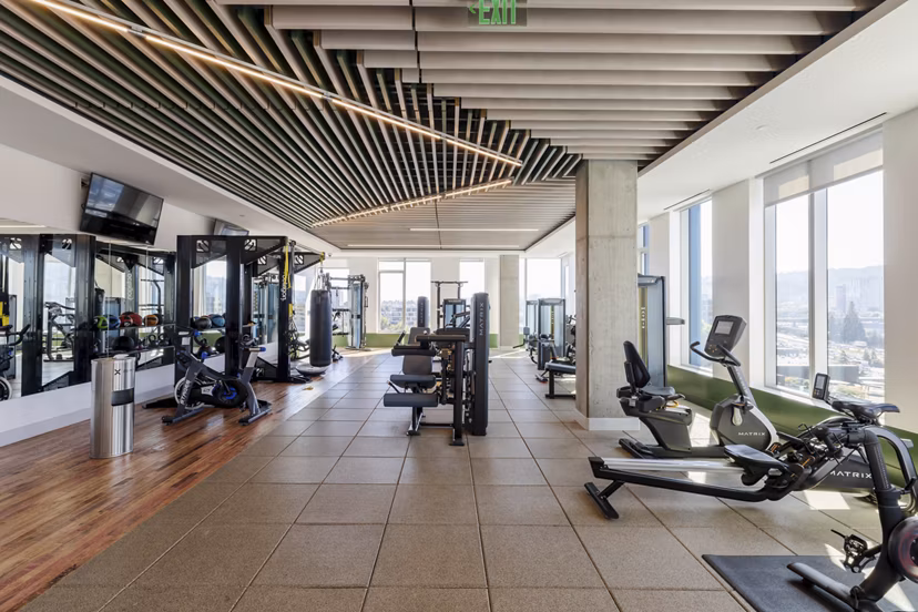 fitness center at 5 MLK Apartments 