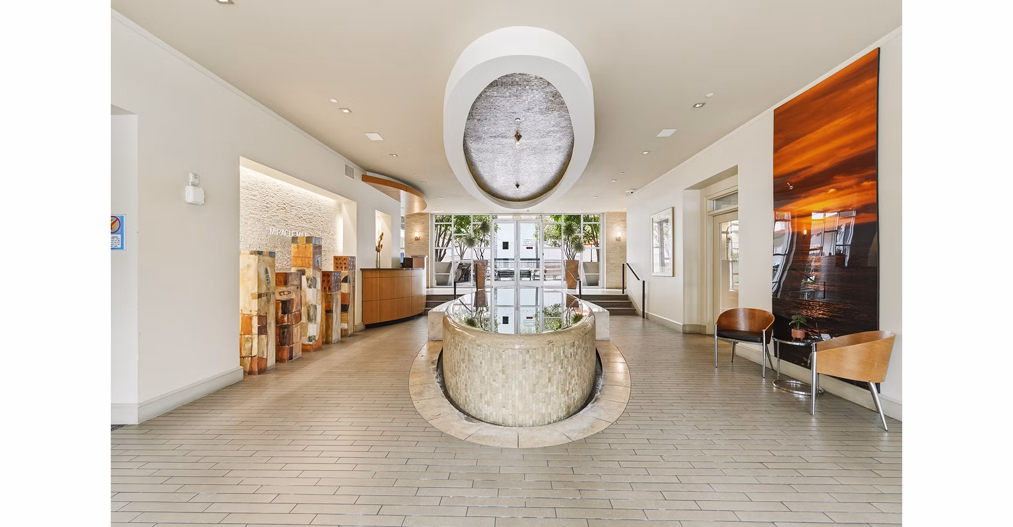 Lobby at Broadstone Miracle Mile Apartments