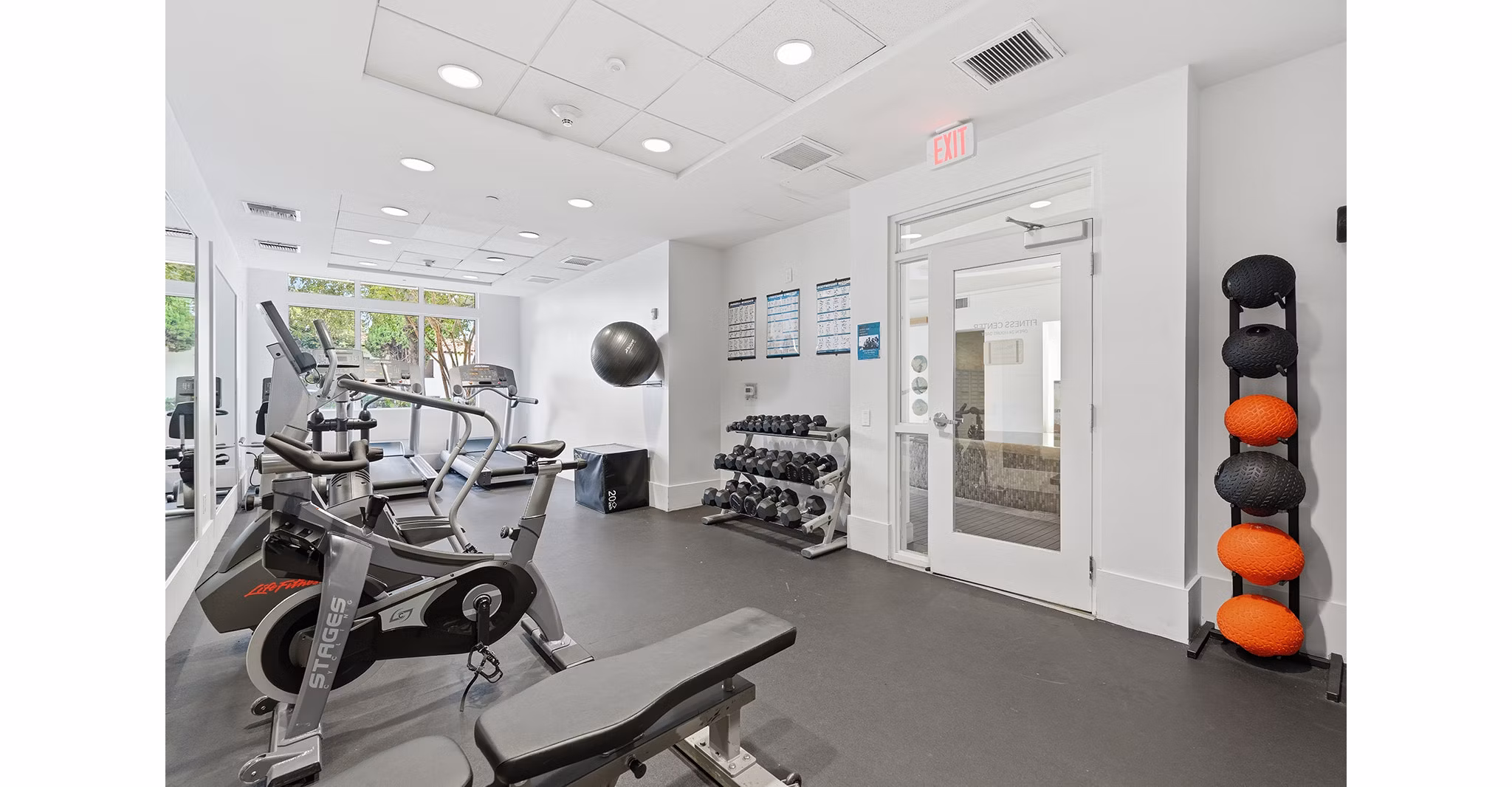 Fitness Center at Broadstone Miracle Mile Apartments
