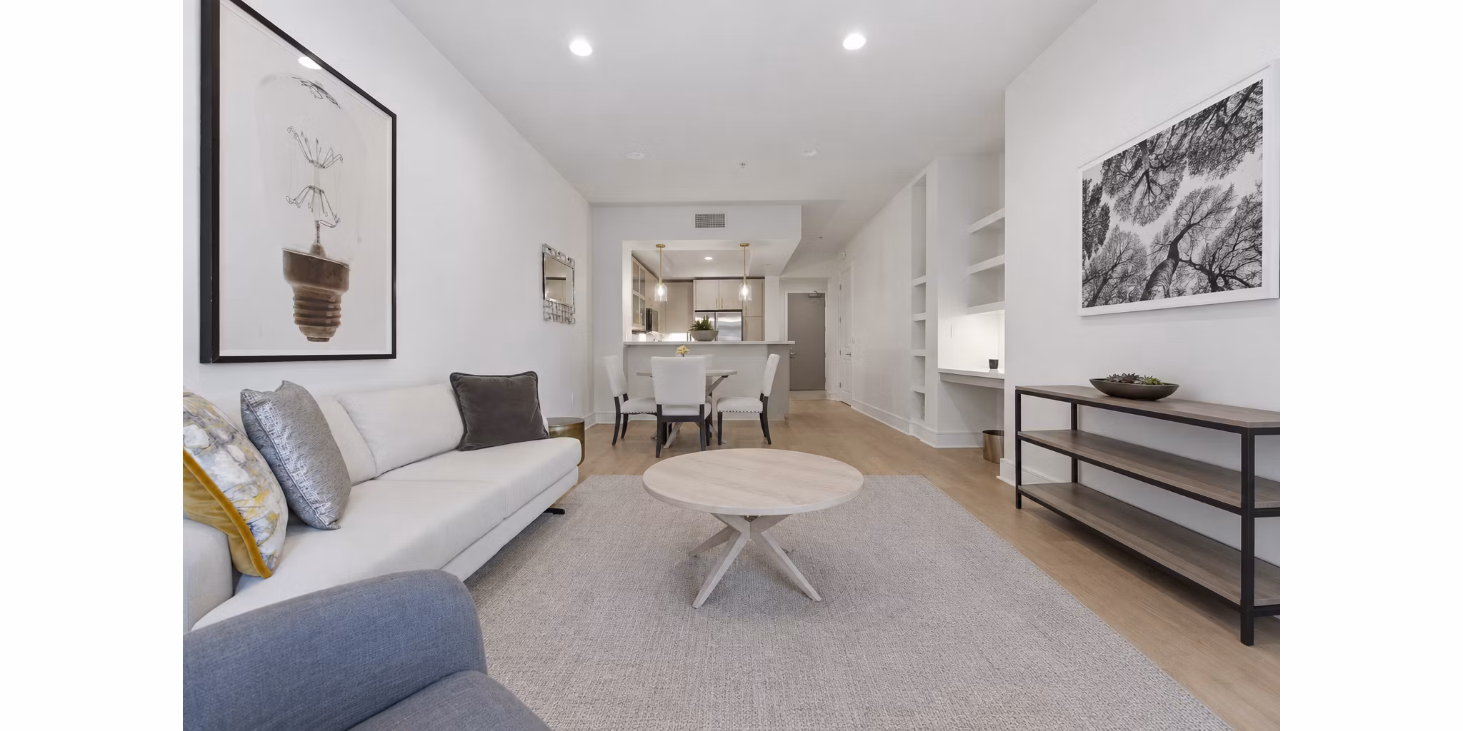 Living Room at Broadstone Miracle Mile Apartments