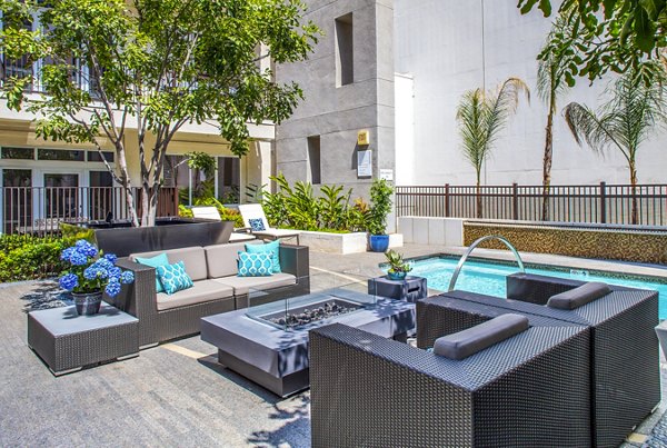 fire pit/jacuzzi/hot tub at mResidences Miracle Mile Apartments