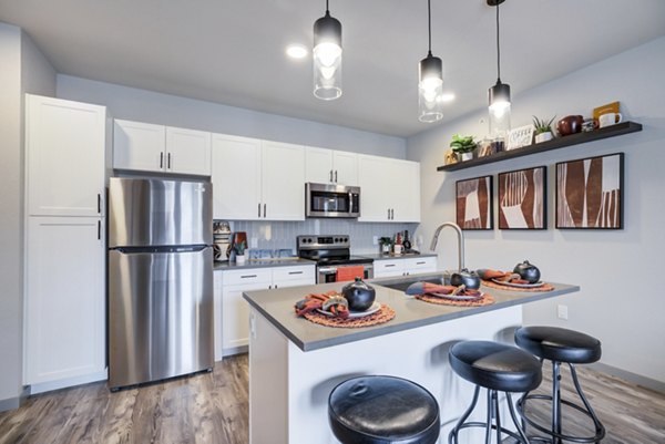 kitchen at Outlook Briargate Apartments