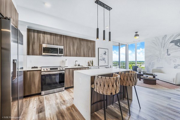 kitchen at Crest at Pinecrest Apartments