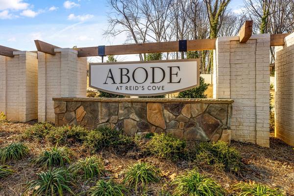 signage at ABODE at Reid's Cove Homes