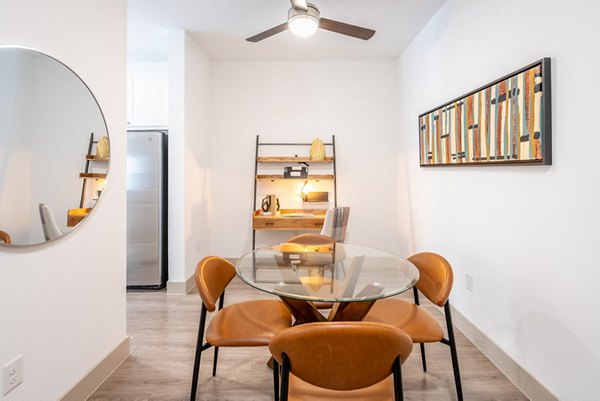 dining area at Alexan Braker Pointe Apartments
