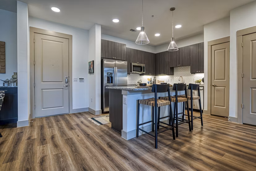 kitchen at Alexan Braker Pointe Apartments