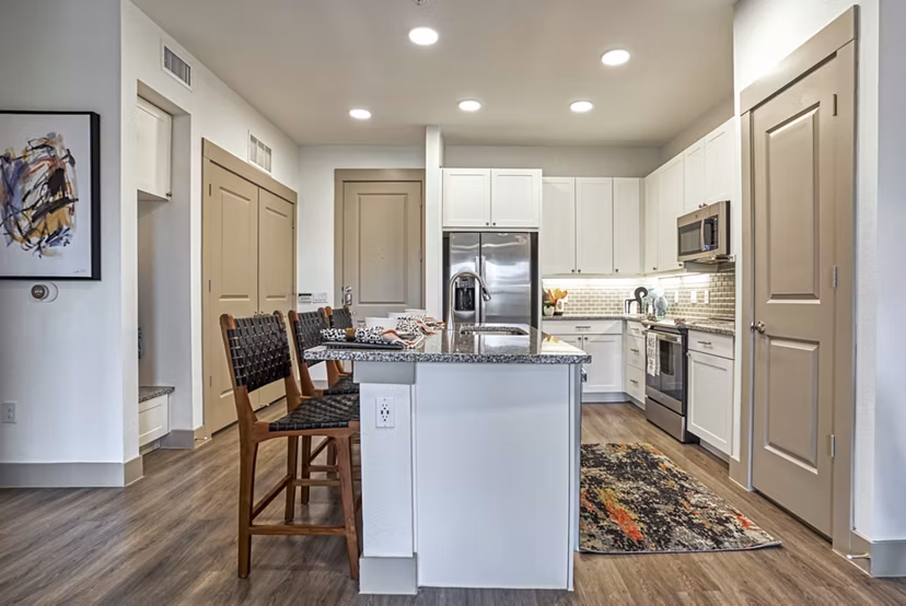 kitchen at Alexan Braker Pointe Apartments