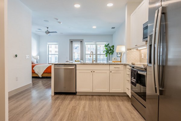 kitchen at Alexan Braker Pointe Apartments