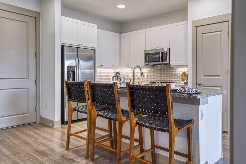 kitchen at Alexan Braker Pointe Apartments