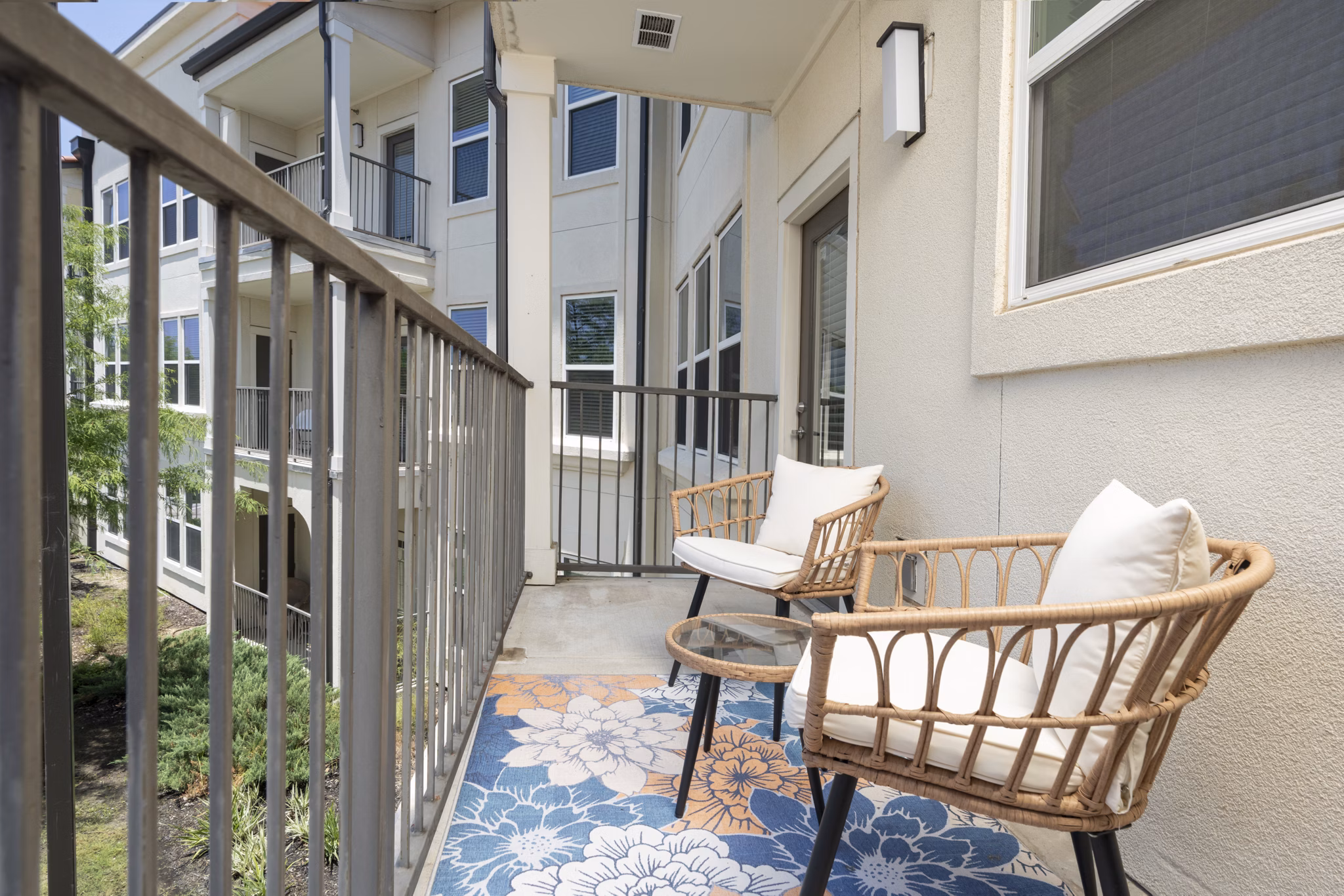 balcony at Sage Stone Oak Apartments