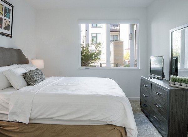 bedroom at mResidences Mountain View Apartments