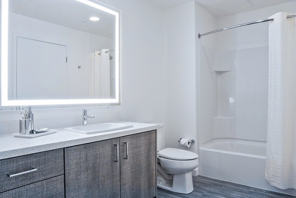 bathroom at mResidences Mountain View Apartments