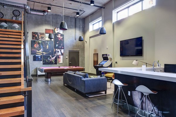 Clubhouse offering modern amenities at mResidences South Lake Union Apartments