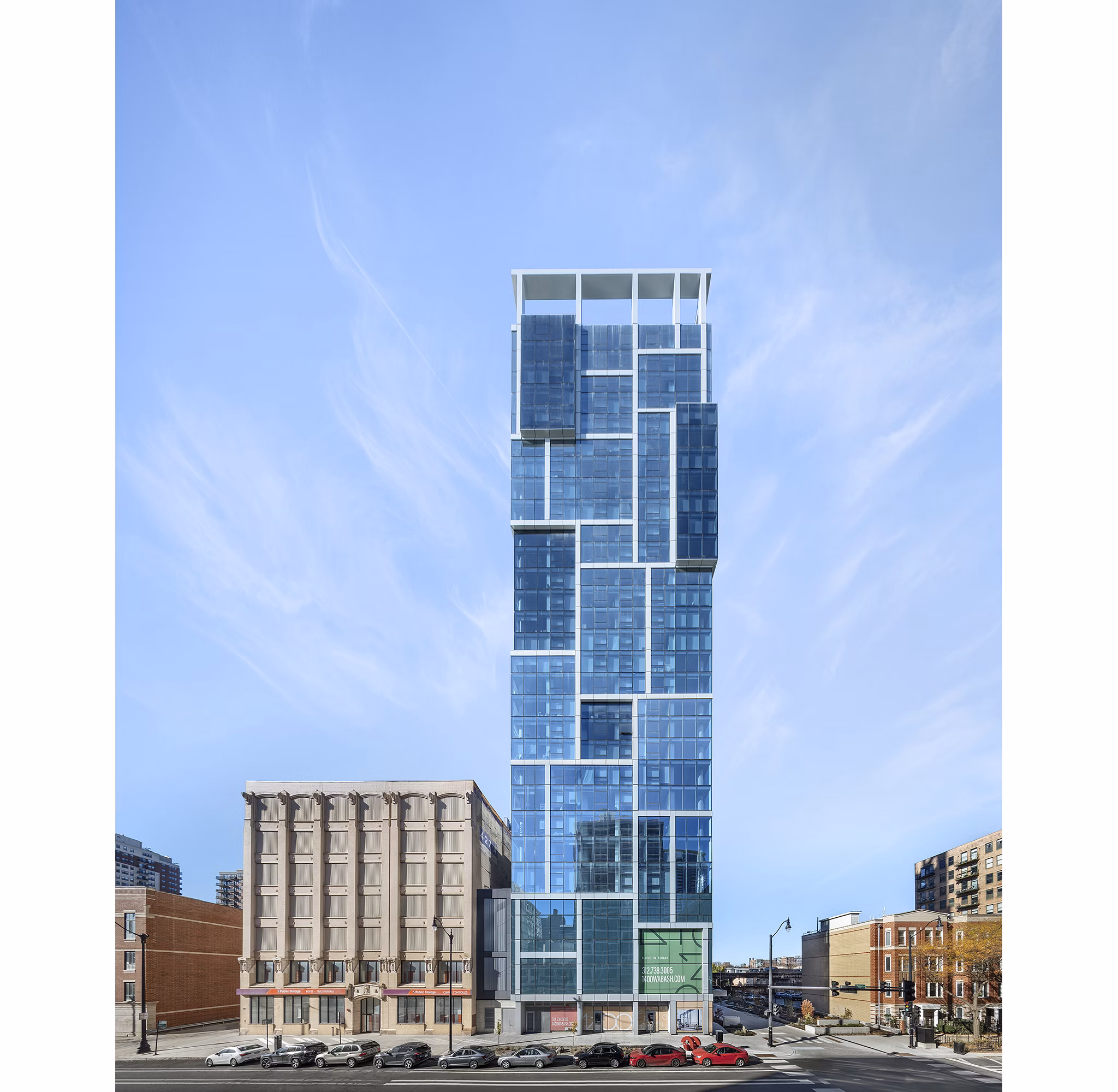 1400 Wabash Apartments: Luxury modern high-rise in South Loop, Chicago