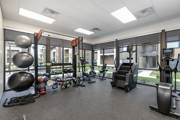 State-of-the-art fitness center featuring modern equipment at The Avante Apartments for residents to enjoy premier workout amenities