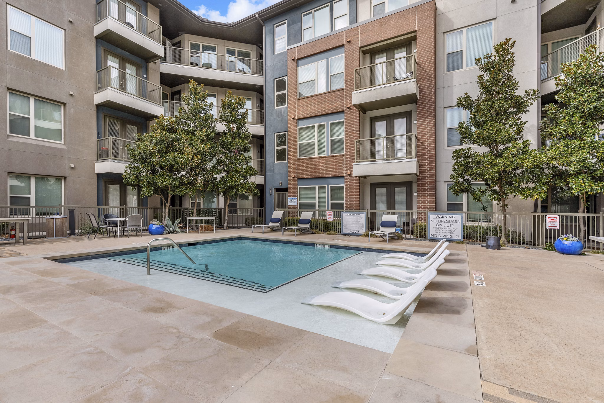 pool at The Briscoe Apartments 