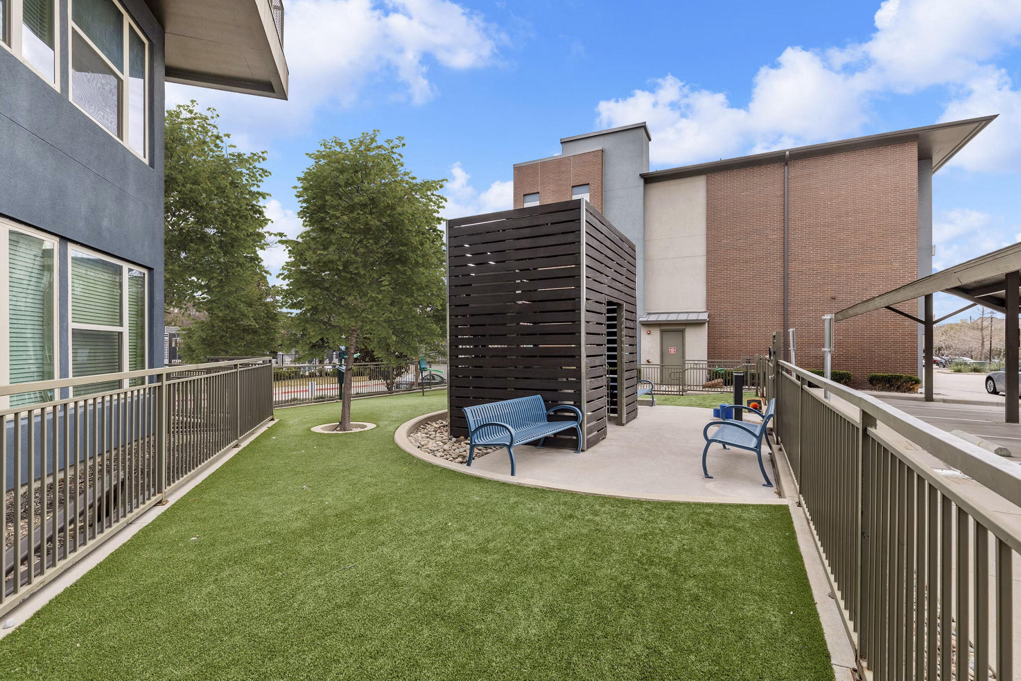 recreational area at The Briscoe Apartments 