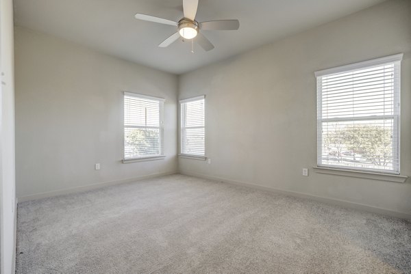 Cozy bedroom with modern decor at Trillium Terrace Apartments