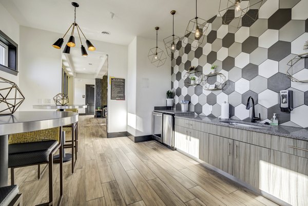 Clubhouse featuring modern design and social spaces at Trillium Terrace Apartments