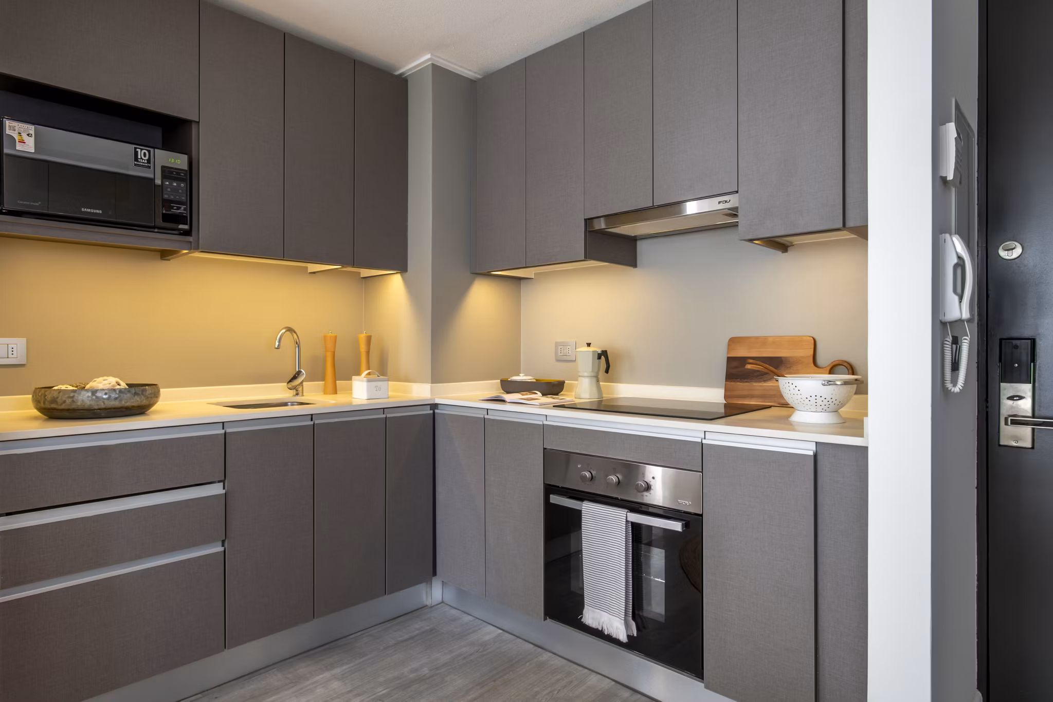 kitchen at Somma Plaza Nunoa Apartments
