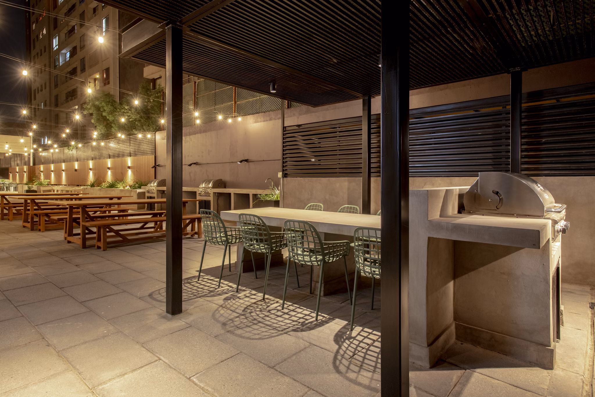 grill area at Somma Plaza Nunoa Apartments