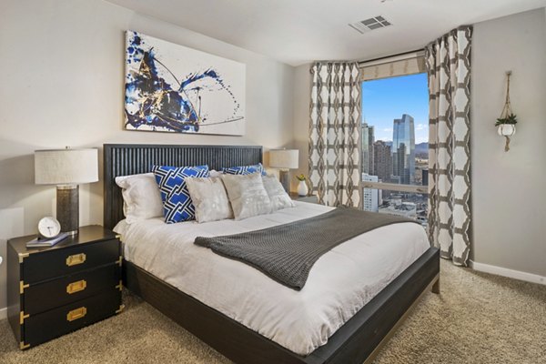 bedroom at 1600 Glenarm Place Apartments