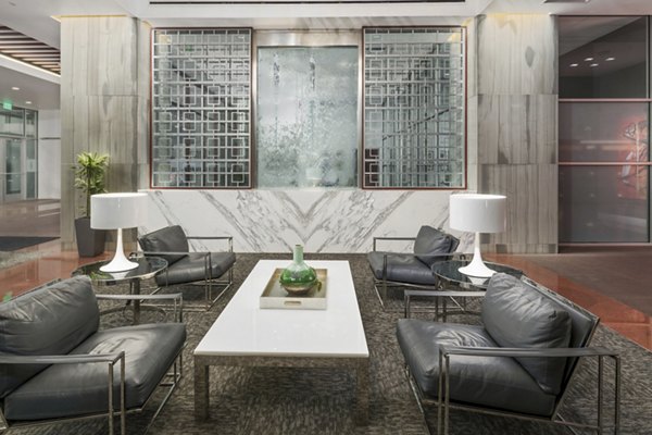 Modern clubhouse with sleek interiors at 1600 Glenarm Place Apartments