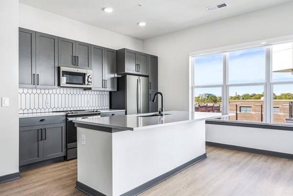 kitchen at Beckon Apartments