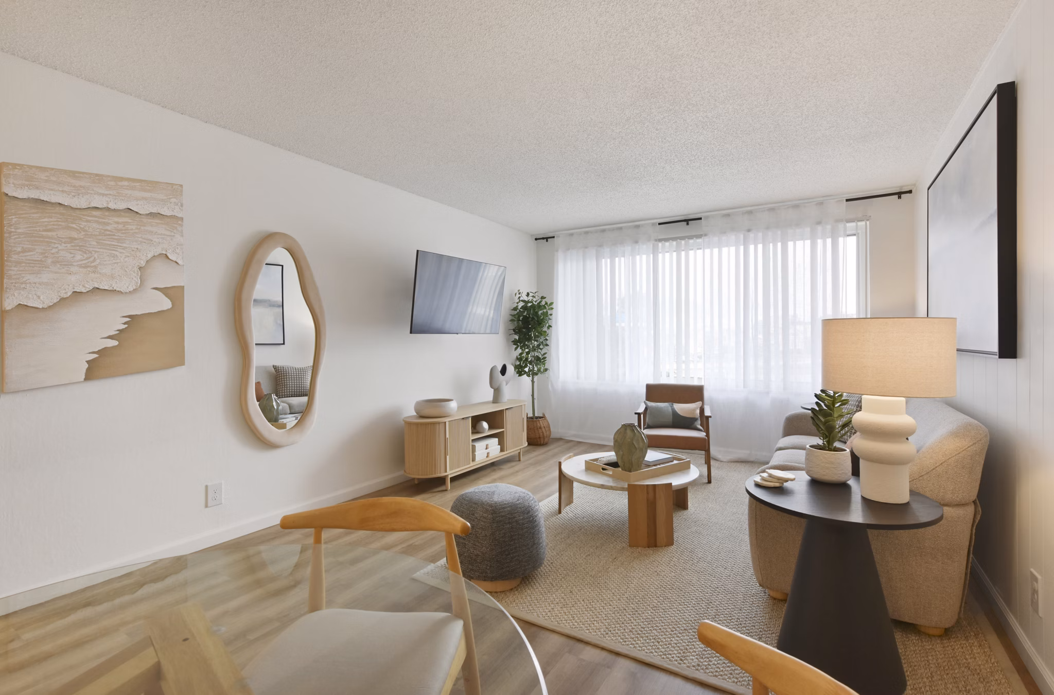 living room at Juniper Apartments