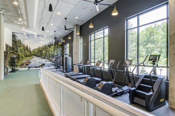 fitness center at Novel West Midtown Apartments
