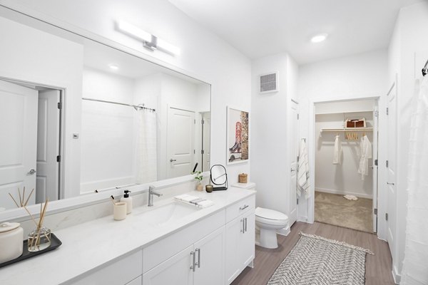 bathroom at Citizen House MLK Apartments