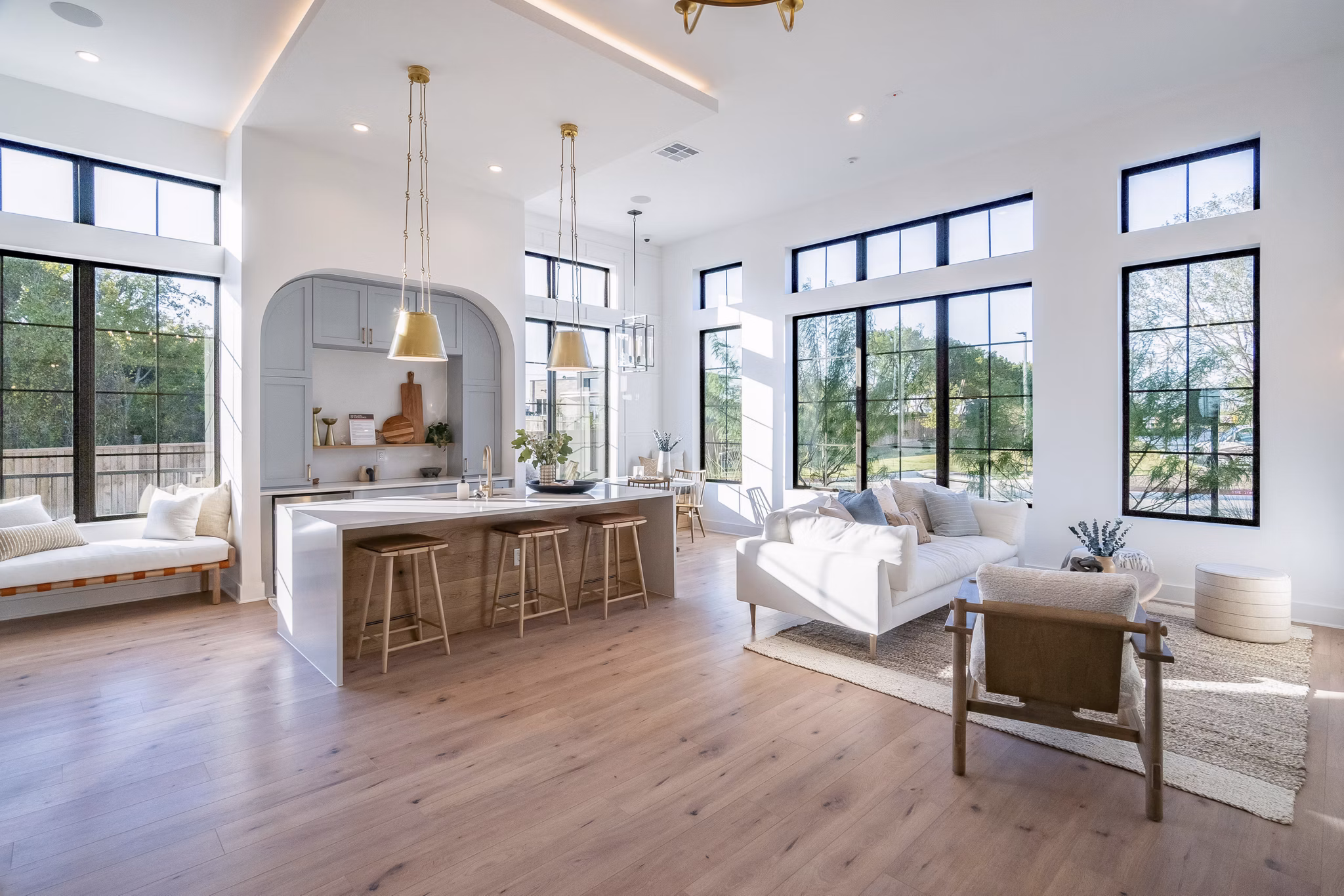 Modern lobby with contemporary decor at Citizen House MLK Apartments