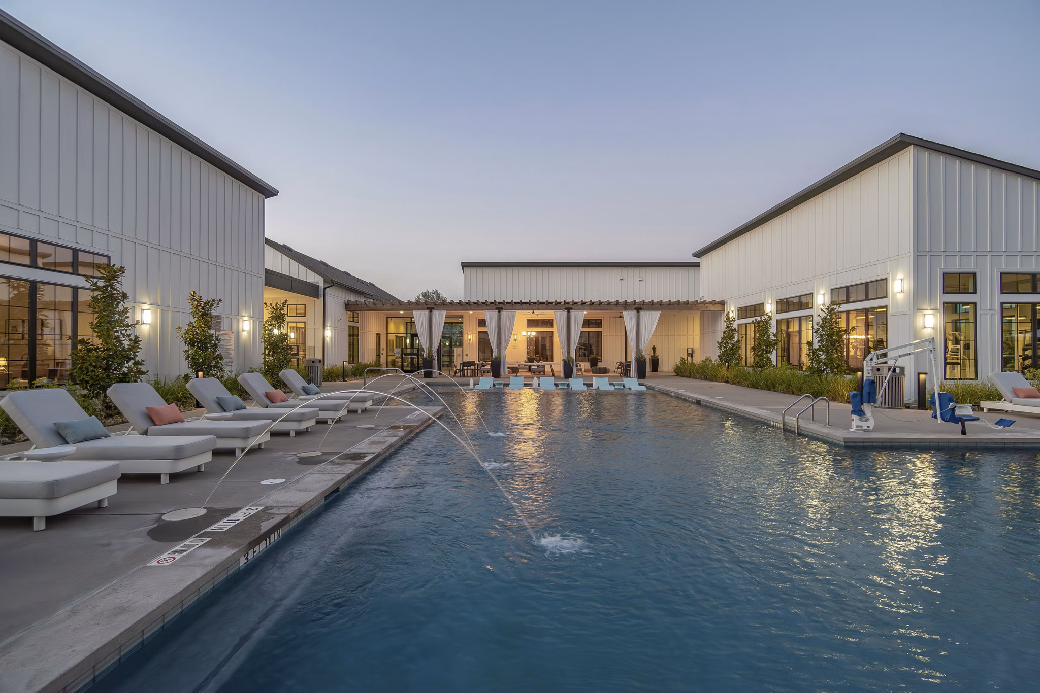 Luxurious rooftop pool with skyline views at Citizen House MLK Apartments Perfect for relaxation and socializing in a premier urban setting