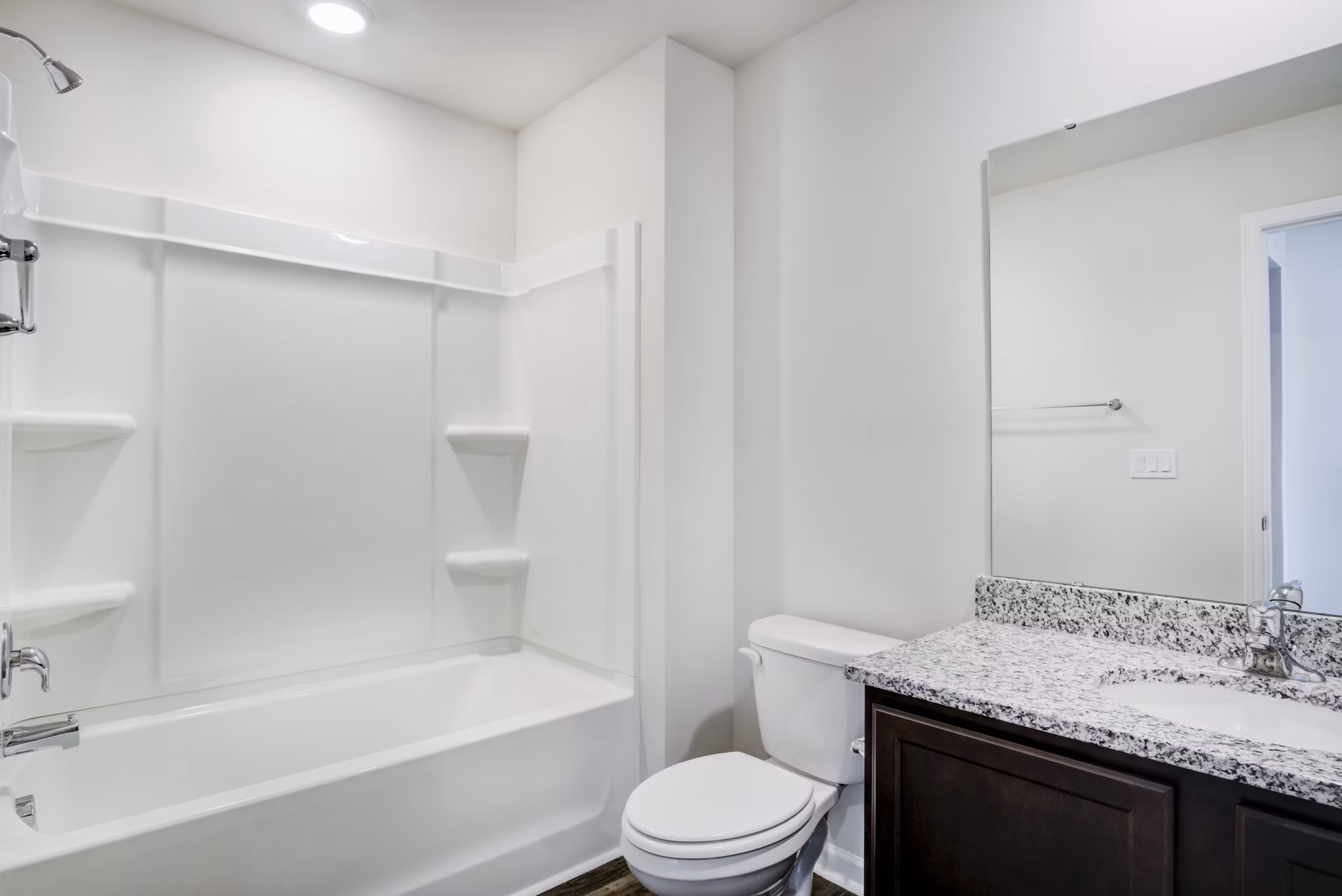 Modern bathroom with elegant fixtures in Berkeley Homes Apartments