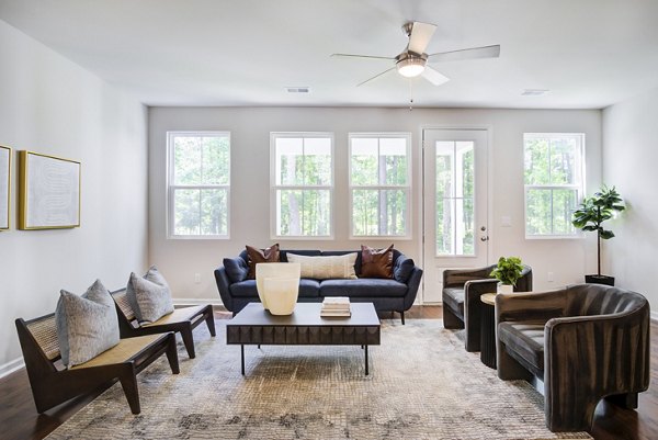 living room at Berkeley Homes Apartments