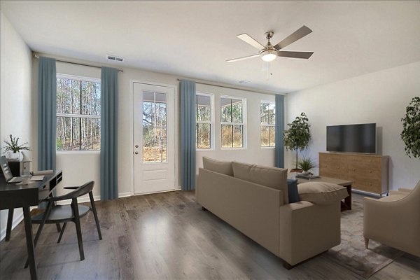 living room at Berkeley Homes Apartments