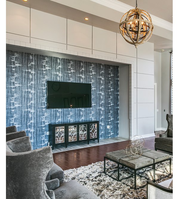 Clubhouse with modern amenities at Equinox on the Park Apartments