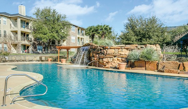 pool at Equinox on the Park Apartments