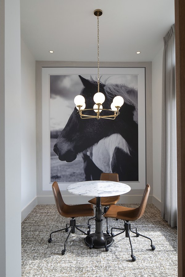 Meeting room with modern facilities at Broadstone Cross Creek Ranch Apartments, ideal for conferences and events