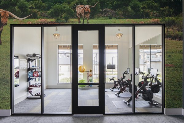 fitness center at Broadstone Cross Creek Ranch Apartments