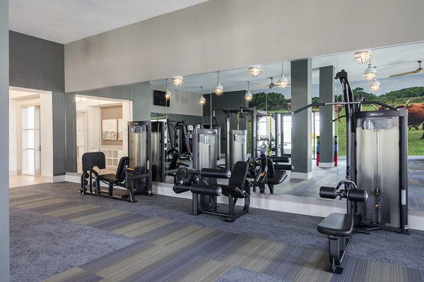 State-of-the-art fitness center with modern equipment at Broadstone Cross Creek Ranch Apartments