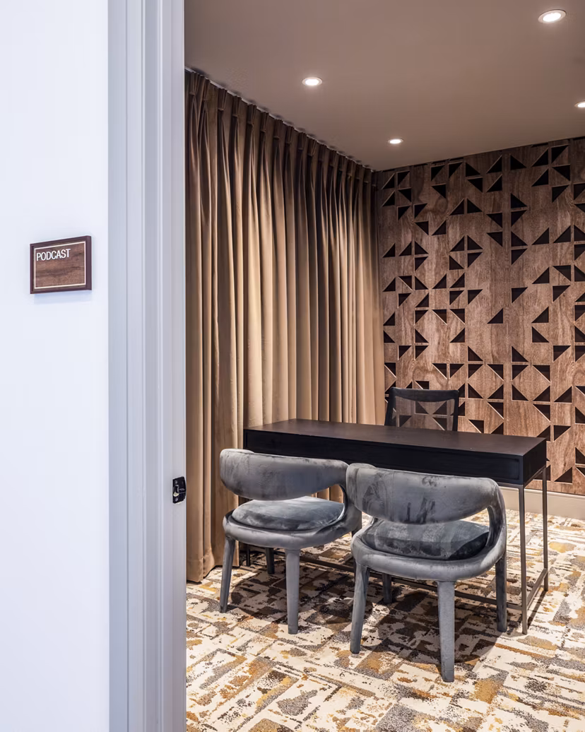 Elegant clubhouse with modern decor at Broadstone Jordan Ranch Apartments