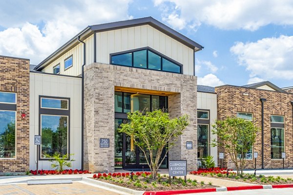 Lenox Grand West Apartments: Modern clubhouse lobby with stylish seating and elegant decor